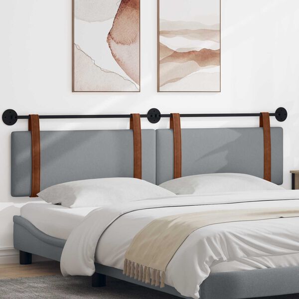 vidaXL Fali Fejt&aacute;mla Egysz&iacute;nű Vil&aacute;gossz&uuml;rke 210 x 55 x 5 cm Antik PU