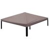 vidaXL S&aacute;tras Fed&eacute;l tetővel T&oacute;psz&iacute;nű 300 x 300 cm Poli&eacute;szter &eacute;s ac&eacute;l