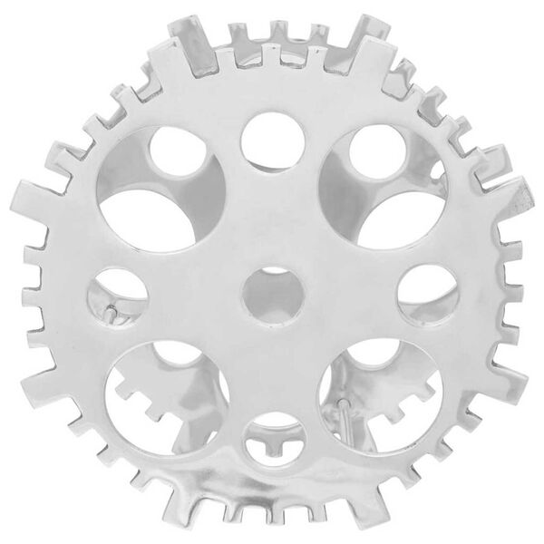 vidaXL Borágas Ezüst 39 x 39 x 14 cm Alumínium