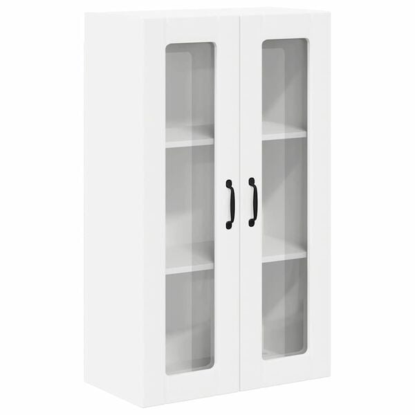 vidaXL Fali konyhaszekr&eacute;ny ajt&oacute;val Feh&eacute;r 60 x 31 x 100 cm Faanyag