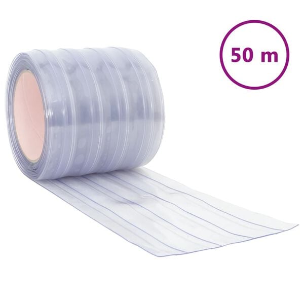 vidaXL &aacute;tl&aacute;tsz&oacute; PVC ajt&oacute;f&uuml;gg&ouml;ny 200 mm x 1,6 mm 50 m