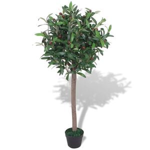 vidaXL műbab&eacute;rfa vir&aacute;gcser&eacute;ppel 120 cm z&ouml;ld