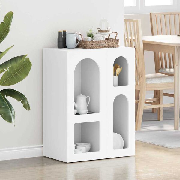 vidaXL Sz&eacute;f Feh&eacute;r 59 x 35 x 80.5 cm Faanyag