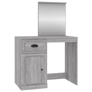 vidaXL sz&uuml;rke sonoma szerelt fa t&uuml;kr&ouml;s pipereasztal 90 x 50 x 132,5 cm