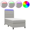 vidaXL vil&aacute;gossz&uuml;rke sz&ouml;vet rug&oacute;s &eacute;s LED-es &aacute;gy matraccal 90x190 cm