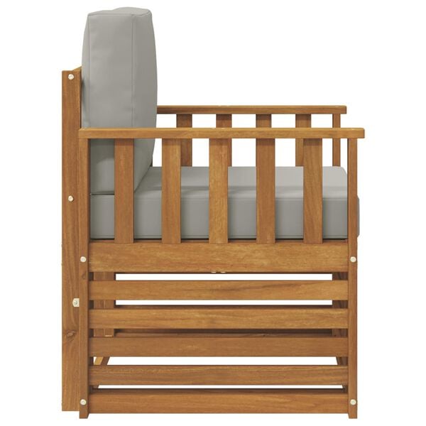 vidaXL K&uuml;lt&eacute;ri kanap&eacute; szett p&aacute;rn&aacute;val Term&eacute;szetes 71 x 63 x 73 cm