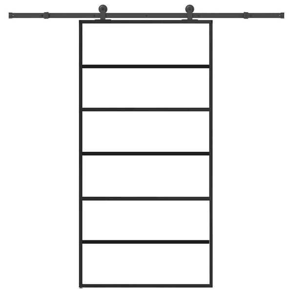 vidaXL tol&oacute;ajt&oacute; vasalatokkal 102x205 cm ESG &uuml;veg&alum&iacute;nium