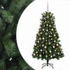 vidaXL Mű zsan&eacute;ros kar&aacute;csonyfa g&ouml;mb&ouml;kkel 150 cm 150 LED Meleg feh&eacute;r