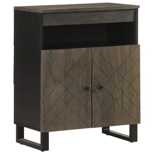 vidaXL Sideboard Fekete 60x33x75 cm t&ouml;m&ouml;rfa Mango