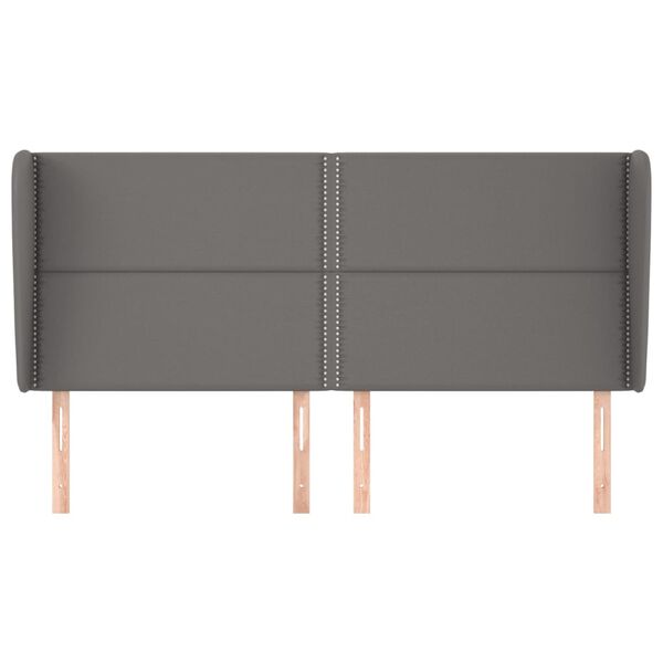 vidaXL sz&uuml;rke műbőr fejt&aacute;mla sz&aacute;rnyakkal 203x23x118/128 cm