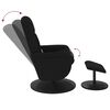 vidaXL fekete b&aacute;rsony d&ouml;nthető massz&aacute;zsfotel l&aacute;btart&oacute;val