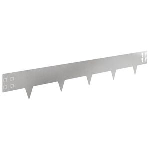 vidaXL Fűszeg&eacute;lyez&eacute;s 30 db 100 x 15 cm Ac&eacute;l Ez&uuml;st