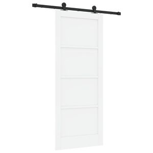 vidaXL Cs&uacute;sz&oacute; ajt&oacute; ORKDAL 83 x 202 cm T&ouml;m&ouml;r Fenyőfa Feh&eacute;r