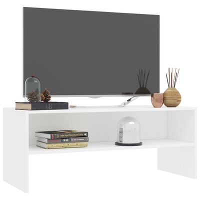 vidaXL fehér forgácslap TV-szekrény 100 x 40 x 40 cm