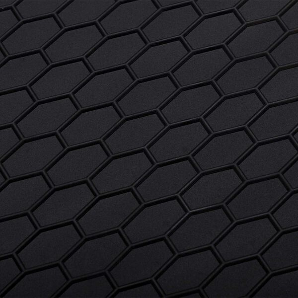 vidaXL Aut&oacute;szőnyeg Fekete Gumi