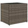 vidaXL 2 db sz&uuml;rke polyrattan kerti &uuml;ltetől&aacute;da 36x30x32 cm