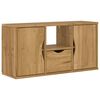 vidaXL ODDA t&ouml;m&ouml;rfa fenyőfa TV szekr&eacute;ny fi&oacute;kkal 79x24x40 cm