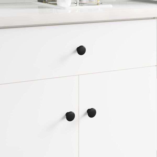 vidaXL Foganty&uacute; 12 pcs Fekete &Oslash;30 mm Alum&iacute;nium