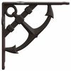 vidaXL Fali polctart&oacute;k 12 db Antik Barna 10 x 10 x 3 cm Ac&eacute;l