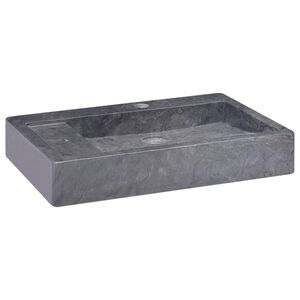 vidaXL fekete m&aacute;rv&aacute;ny mosd&oacute;kagyl&oacute; 58 x 39 x 10 cm