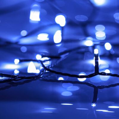 vidaXL kék fényű PVC LED-füzér 300 LED-el 30 m