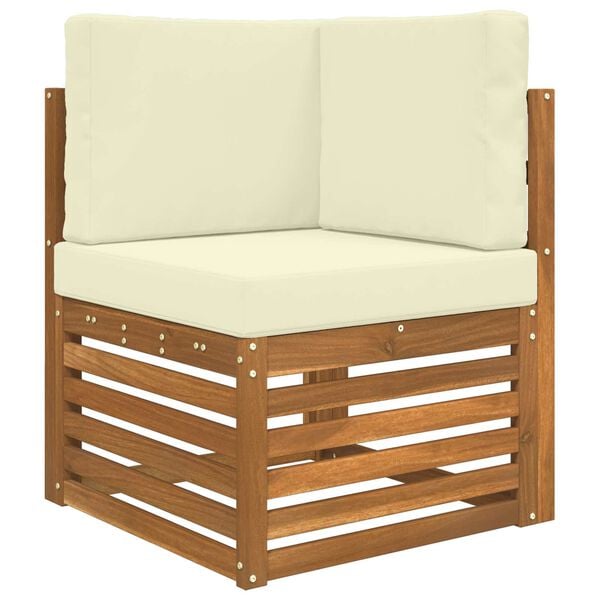 vidaXL Szegment&aacute;lt kanap&eacute; szett 6 pcs Term&eacute;szetes &eacute;s kr&eacute;msz&iacute;nű