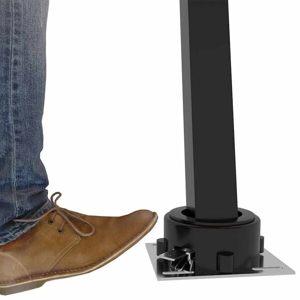 vidaXL antracitsz&uuml;rke k&eacute;zzel kih&uacute;zhat&oacute; LED-es napellenző 350 x 250 cm