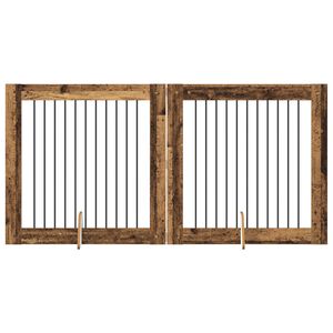 vidaXL Kutyaker&iacute;t&eacute;s &aacute;llv&aacute;nyokkal 2 pcs Antik Fa 100 x 100 cm
