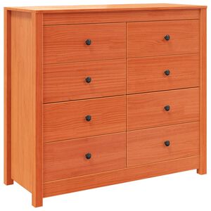 vidaXL viaszbarna t&ouml;m&ouml;r fenyőfa kisszekr&eacute;ny 100 x 40 x 90 cm