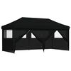 vidaXL Partys&aacute;tor 292 x 580 x 315 cm Fekete Oxford Sz&ouml;vet