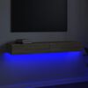 vidaXL sonoma t&ouml;lgy sz&iacute;nű TV-szekr&eacute;ny LED-vil&aacute;g&iacute;t&aacute;ssal 120x35x15,5 cm