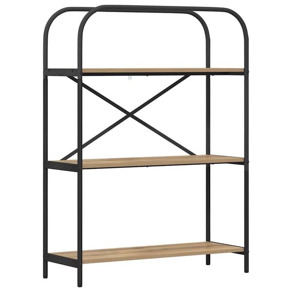 vidaXL K&ouml;nyvespolc Artisan t&ouml;lgy 80 x 30 x 109 cm Faanyag