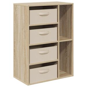 vidaXL Sz&eacute;f fi&oacute;kkal Sonoma t&ouml;lgy 60 x 33,5 x 84 cm