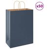 vidaXL 50 db k&eacute;k pap&iacute;rzacsk&oacute;k foganty&uacute;kkal 32x17x44 cm