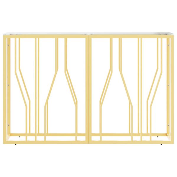 vidaXL üveg és rozsdamentes acél tálalóasztal 110x30x70 cm