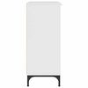 vidaXL Sz&eacute;f Magas F&eacute;nyű Feh&eacute;r 69,5 x 33 x 82 cm Faanyag