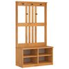 vidaXL SANDNES t&ouml;m&ouml;r fenyőfa előszobafa 87x40x159,5 cm