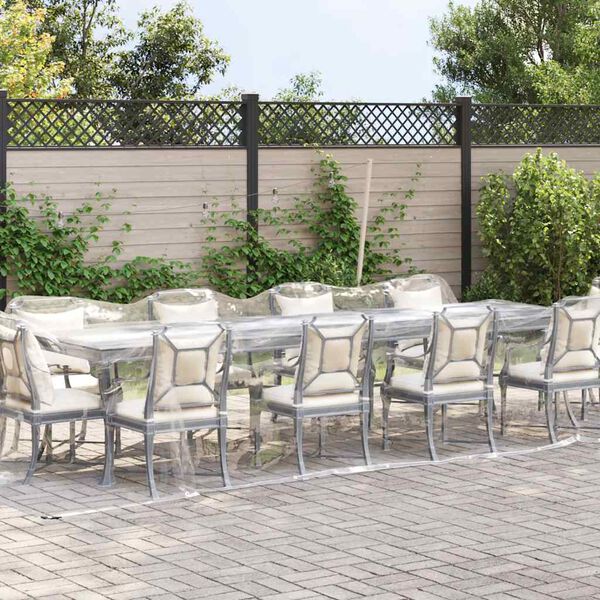 vidaXL &aacute;tl&aacute;tsz&oacute; ponyva lyukaszt&oacute;val 3x8 m PVC