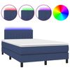 vidaXL k&eacute;k sz&ouml;vet rug&oacute;s &eacute;s LED-es &aacute;gy matraccal 120 x 200 cm
