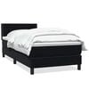 vidaXL fekete b&aacute;rsony rug&oacute;s &aacute;gy matraccal 90x220 cm