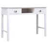 vidaXL feh&eacute;r t&ouml;m&ouml;r cs&aacute;sz&aacute;rfa &iacute;r&oacute;asztal 108 x 45 x 76 cm