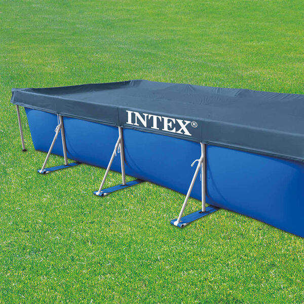 Intex t&eacute;glalap alak&uacute; medencetakar&oacute; 450 x 220 cm 28039