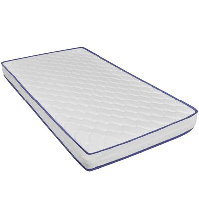 vidaXL szürke műbőr ágy memóriahabos matraccal 90 x 200 cm