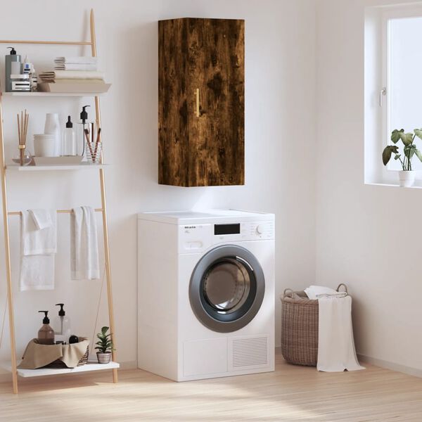 vidaXL f&uuml;st&ouml;s t&ouml;lgy sz&iacute;nű fali szekr&eacute;ny 34,5x34x90 cm