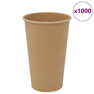 vidaXL 1000 db barna pap&iacute;r k&aacute;v&eacute;scs&eacute;sz&eacute;k 16oz 400ml