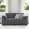 vidaXL sötétszürke bársony loveseat kanapé 140 cm