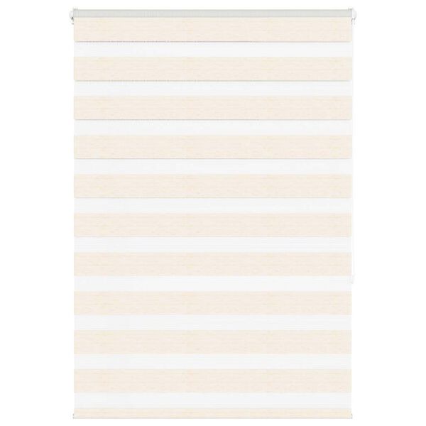 vidaXL zebrafüggönnyel márványbézs szövetszélesség 95,9 cm poliészter