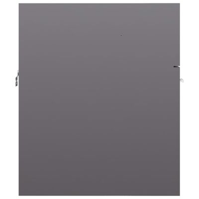 vidaXL magasfényű szürke forgácslap mosdószekrény 41 x 38,5 x 46 cm