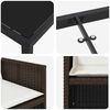 vidaXL Kert &eacute;tkező szett 5 pcs Barna polirattan