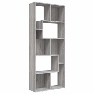 vidaXL sz&uuml;rke sonoma sz&iacute;nű szerelt fa k&ouml;nyvszekr&eacute;ny 67 x 24 x 161 cm
